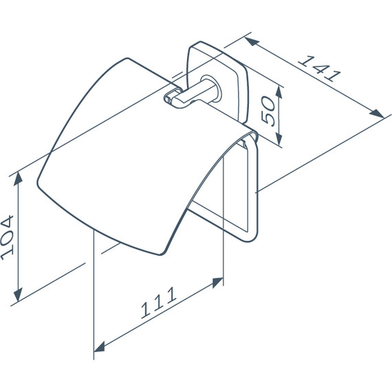 Держатель для туалетной бумаги AM.PM Gem A90341422, цвет чёрный - 8 Держатель для туалетной бумаги AM.PM Gem A90341422, цвет чёрный фото 8
