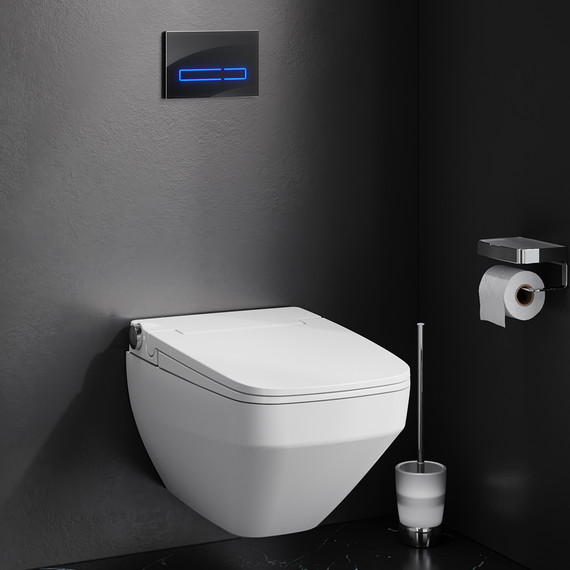 Унитаз-биде подвесной Am.Pm Inspire V2.0 TouchReel CCC50A1700SC с электронной крышкой микролифт фото 