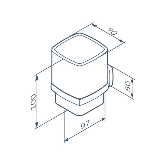 Стакан для зубных щеток AM.PM Gem A9034322, цвет чёрный фото 8