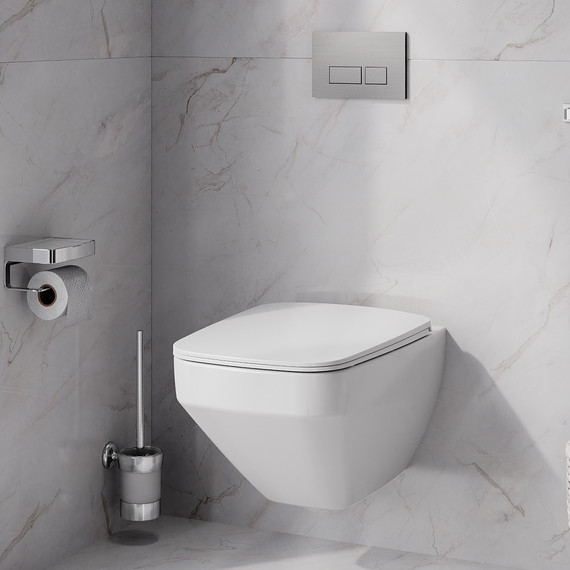 Унитаз подвесной Am.Pm Inspire V2.0 FlashClean C50A1700SC с сиденьем микролифт, Цвет производителя: белый - 5 Унитаз подвесной Am.Pm Inspire V2.0 FlashClean C50A1700SC с сиденьем микролифт, Цвет производителя: белый фото 5