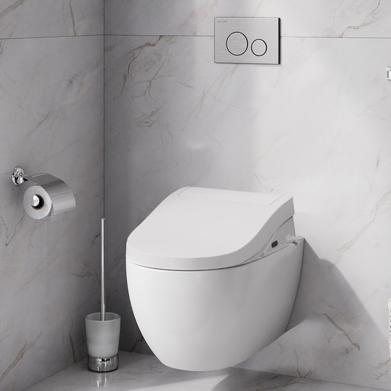 Унитаз подвесной Am.Pm Awe Clean Care C111739SC с электронной крышкой-биде фото 4