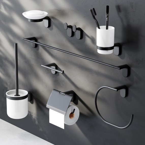 Держатель для туалетной бумаги AM.PM X-Joy A84341422, цвет чёрный фото 4