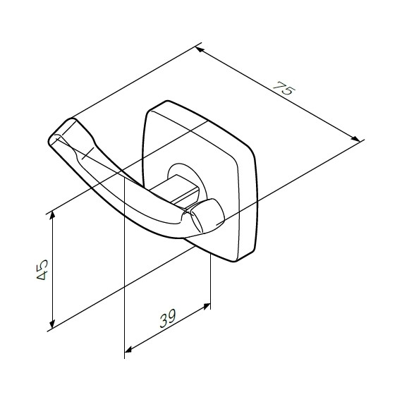 Двойной крючок AM.PM Gem A9035600 - 8 Двойной крючок AM.PM Gem A9035600 фото 8
