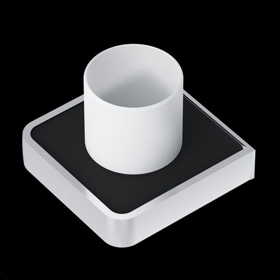 Стакан для зубных щеток Damixa Jupiter DA7734300, цвет чёрный - 4 Стакан для зубных щеток Damixa Jupiter DA7734300, цвет чёрный фото 4