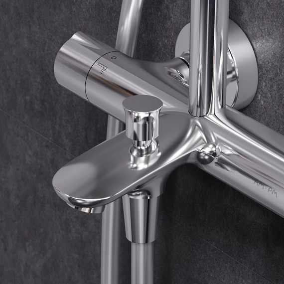 Душевая стойка с термостатом Am.Pm Like F0780564, Цвет производителя: хром - 6 Душевая стойка с термостатом Am.Pm Like F0780564, Цвет производителя: хром фото 6