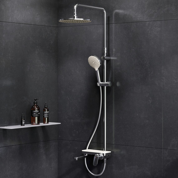 Душевая стойка Am.Pm Like F0780700, Цвет производителя: хром фото 2