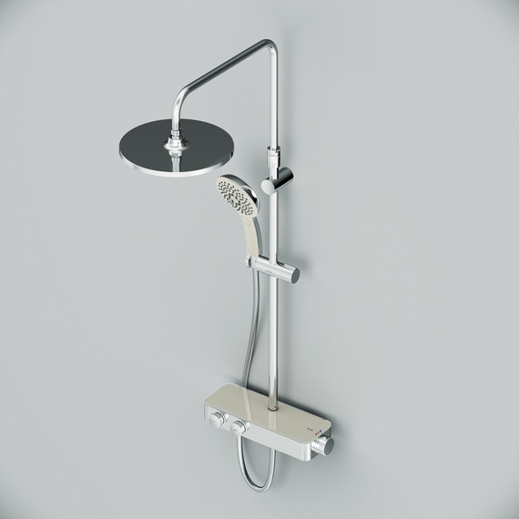 Душевая стойка с термостатом Am.Pm Inspire V2.0 F0750A400, Цвет производителя: хром фото 10