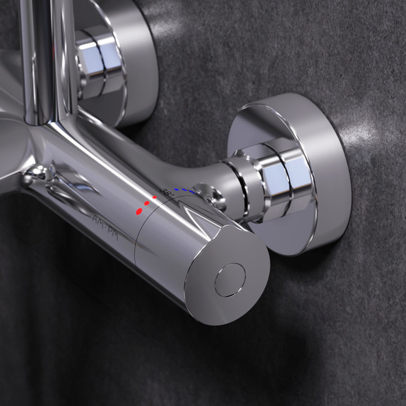 Душевая стойка с термостатом Am.Pm Like F0780564, Цвет производителя: хром - 7 Душевая стойка с термостатом Am.Pm Like F0780564, Цвет производителя: хром фото 7