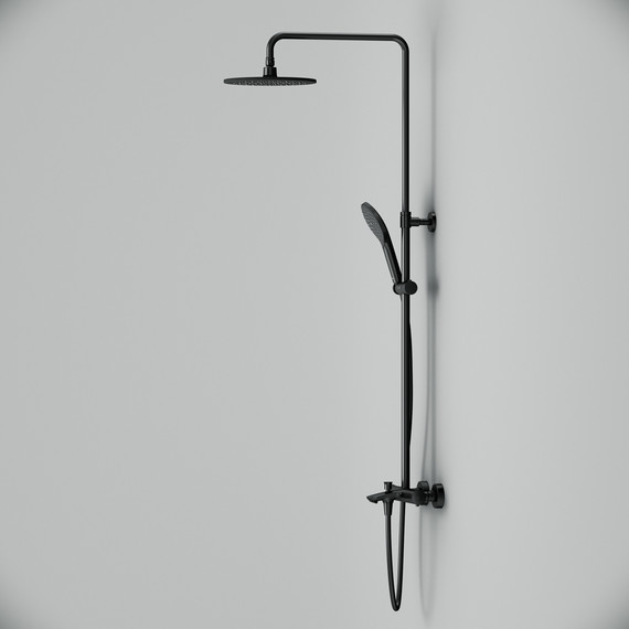 Душевая стойка c термостатом Am.Pm Like F0780522, черный, Цвет производителя: чёрный - 6 Душевая стойка c термостатом Am.Pm Like F0780522, черный, Цвет производителя: чёрный фото 6