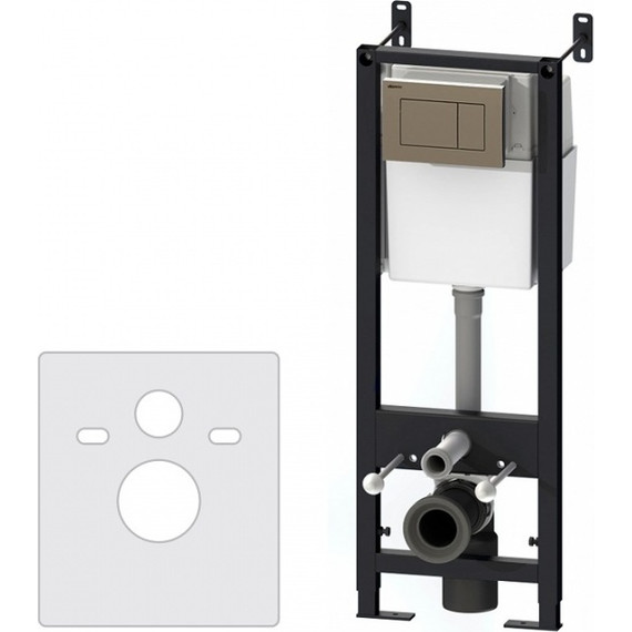 Инсталляция для подвесного унитаза Damixa DX00.I011.0151 (кнопка хром глянцевая) фото 2