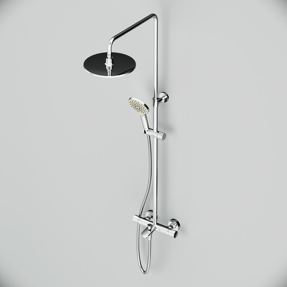 Душевая стойка с термостатом Am.Pm Like F0780564, Цвет производителя: хром - 11 Душевая стойка с термостатом Am.Pm Like F0780564, Цвет производителя: хром фото 11