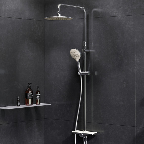 Душевая стойка Am.Pm Like F0780200, Цвет производителя: хром - 2 Душевая стойка Am.Pm Like F0780200, Цвет производителя: хром фото 2