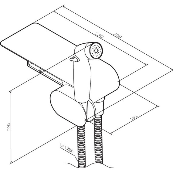 Набор для гигиенического душа Am.Pm Like F0202600 - 13 Набор для гигиенического душа Am.Pm Like F0202600 фото 13