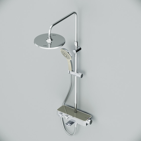 Душевая стойка с термостатом Am.Pm Inspire V2.0 F0750A500, Цвет производителя: хром - 11 Душевая стойка с термостатом Am.Pm Inspire V2.0 F0750A500, Цвет производителя: хром фото 11