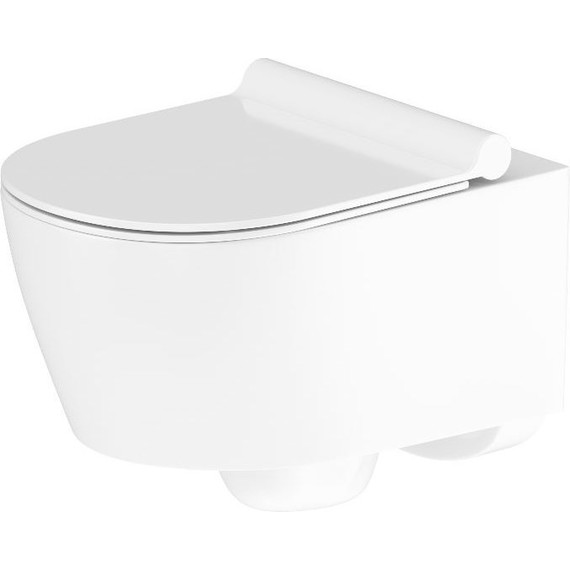 Унитаз подвесной безободковый Damixa Jupiter DX77C1700SC с тонкой крышкой микролифт фото 3