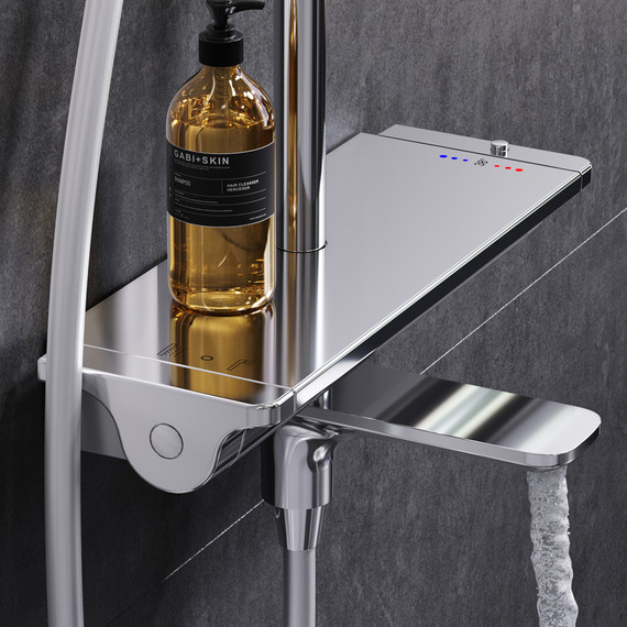 Душевая стойка с термостатом Am.Pm Spirit V2.0 F0770A500 - 5 Душевая стойка с термостатом Am.Pm Spirit V2.0 F0770A500 фото 5