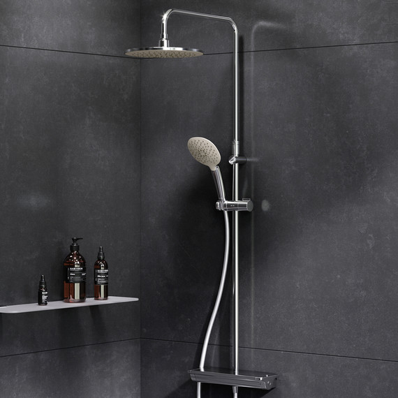 Душевая стойка с термостатом Am.Pm Spirit V2.0 F0770A400 - 2 Душевая стойка с термостатом Am.Pm Spirit V2.0 F0770A400 фото 2