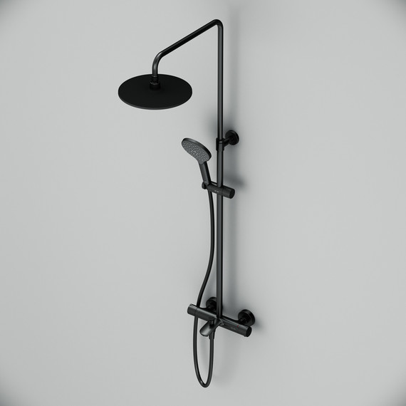 Душевая стойка c термостатом Am.Pm Like F0780522, черный, Цвет производителя: чёрный - 5 Душевая стойка c термостатом Am.Pm Like F0780522, черный, Цвет производителя: чёрный фото 5