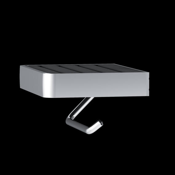 Держатель для туалетной бумаги Damixa Jupiter DA77341500, цвет чёрный фото 5