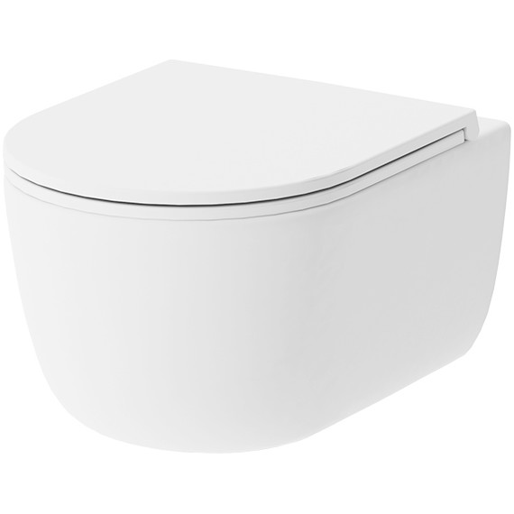 Унитаз подвесной безободковый Damixa Sirius DX86C1700SC с тонкой крышкой микролифт фото 8