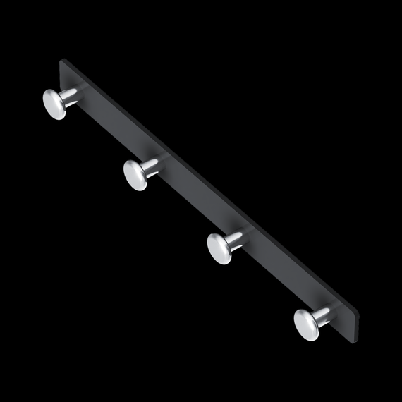 Набор крючков Damixa Jupiter DA7735900, цвет чёрный - 4 Набор крючков Damixa Jupiter DA7735900, цвет чёрный фото 4