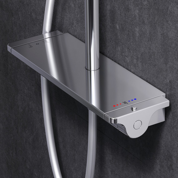 Душевая стойка с термостатом Am.Pm Spirit V2.0 F0770A400 - 4 Душевая стойка с термостатом Am.Pm Spirit V2.0 F0770A400 фото 4