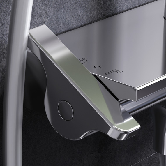 Душевая стойка с термостатом Am.Pm Spirit V2.0 F0770A500 - 8 Душевая стойка с термостатом Am.Pm Spirit V2.0 F0770A500 фото 8