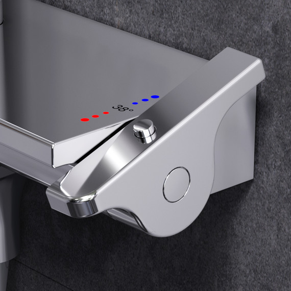 Душевая стойка с термостатом Am.Pm Spirit V2.0 F0770A500 - 7 Душевая стойка с термостатом Am.Pm Spirit V2.0 F0770A500 фото 7