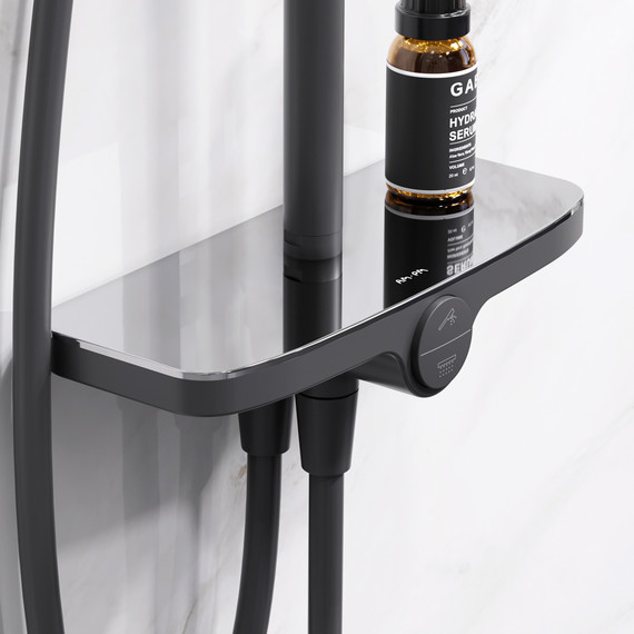 Душевая стойка Am.Pm Like F0780222, черный, Цвет производителя: чёрный фото 6