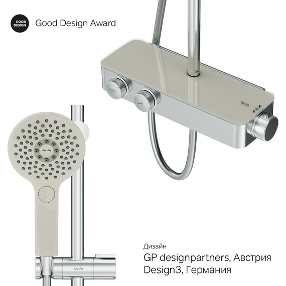 Душевая стойка с термостатом Am.Pm Inspire V2.0 F0750A400, Цвет производителя: хром фото 14