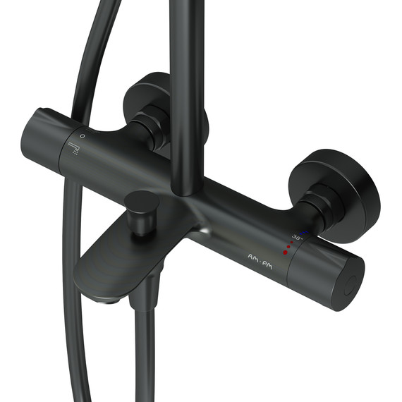 Душевая стойка c термостатом Am.Pm Like F0780522, черный, Цвет производителя: чёрный - 7 Душевая стойка c термостатом Am.Pm Like F0780522, черный, Цвет производителя: чёрный фото 7