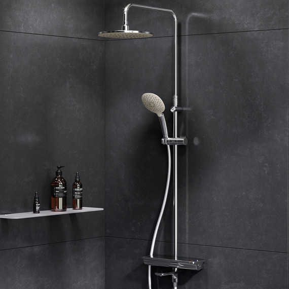 Душевая стойка с термостатом Am.Pm Spirit V2.0 F0770A500 - 2 Душевая стойка с термостатом Am.Pm Spirit V2.0 F0770A500 фото 2