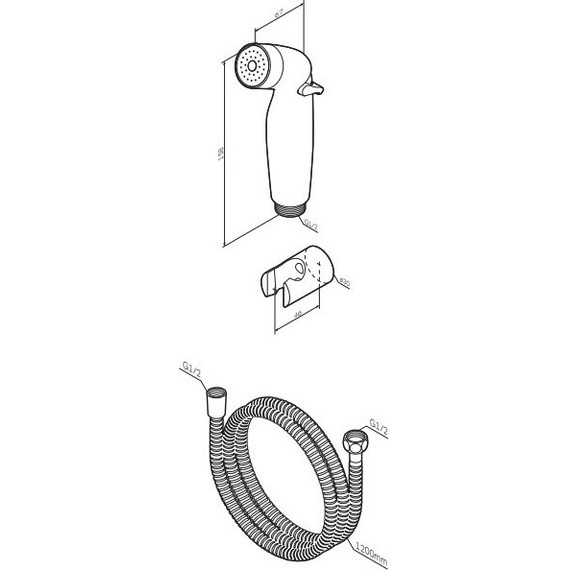 Гигиенический душ Am.Pm F0202032 - 4 Гигиенический душ Am.Pm F0202032 фото 4
