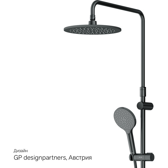 Душевая стойка c термостатом Am.Pm Like F0780422, черный, Цвет производителя: чёрный - 15 Душевая стойка c термостатом Am.Pm Like F0780422, черный, Цвет производителя: чёрный фото 15