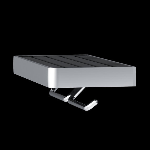 Держатель для туалетной бумаги Damixa Jupiter DA77341900, цвет чёрный - 4 Держатель для туалетной бумаги Damixa Jupiter DA77341900, цвет чёрный фото 4