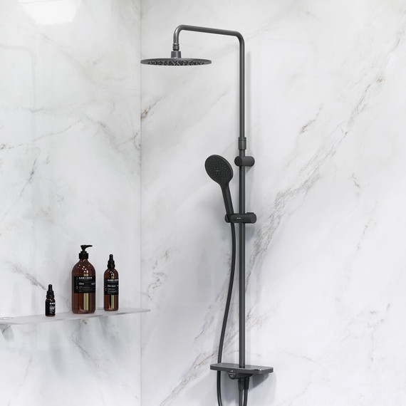 Душевая стойка Am.Pm Like F0780222, черный, Цвет производителя: чёрный фото 2