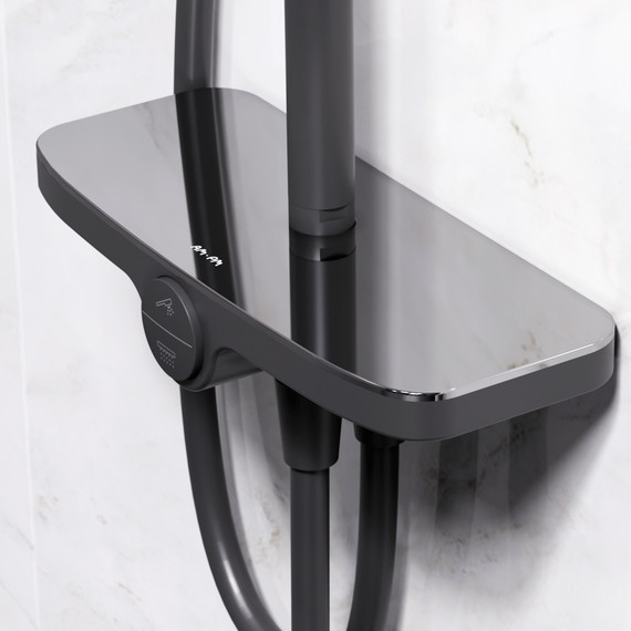 Душевая стойка Am.Pm Like F0780222, черный, Цвет производителя: чёрный фото 5