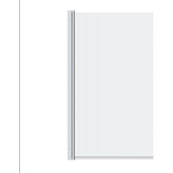 Шторка для ванны Damixa Skyline 80х140 см DX35WBS-D080-140MT, хром/прозрачное фото 5