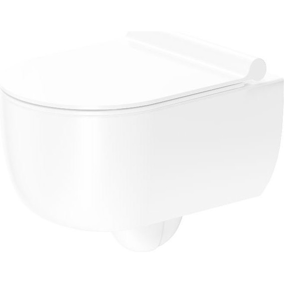 Унитаз подвесной безободковый Damixa Scandinavian Pure DX36C1701SC с тонкой крышкой микролифт фото 2