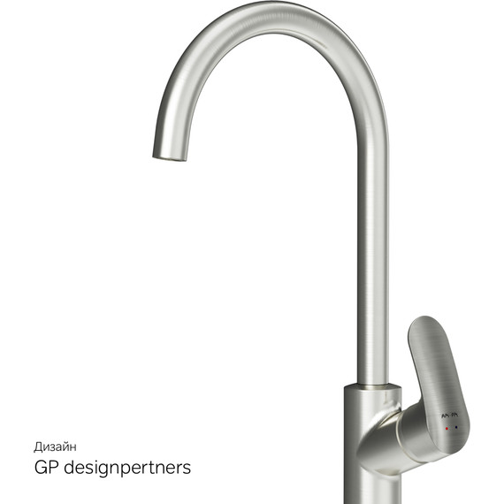 Смеситель для кухни Am.Pm Like F8007111, сатин, Цвет производителя: сатин - 9 Смеситель для кухни Am.Pm Like F8007111, сатин, Цвет производителя: сатин фото 9
