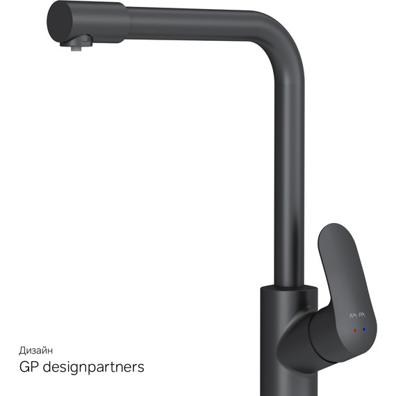 Смеситель для кухни Am.Pm Like F8005722, черный матовый, Цвет производителя: чёрный матовый - 11 Смеситель для кухни Am.Pm Like F8005722, черный матовый, Цвет производителя: чёрный матовый фото 11