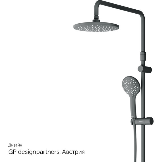 Душевая стойка Am.Pm Gem F42890A24, чёрный - 14 Душевая стойка Am.Pm Gem F42890A24, чёрный фото 14