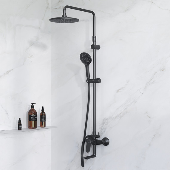 Душевая стойка Am.Pm Sunny F0785C922, черный, Цвет производителя: чёрный - 2 Душевая стойка Am.Pm Sunny F0785C922, черный, Цвет производителя: чёрный фото 2