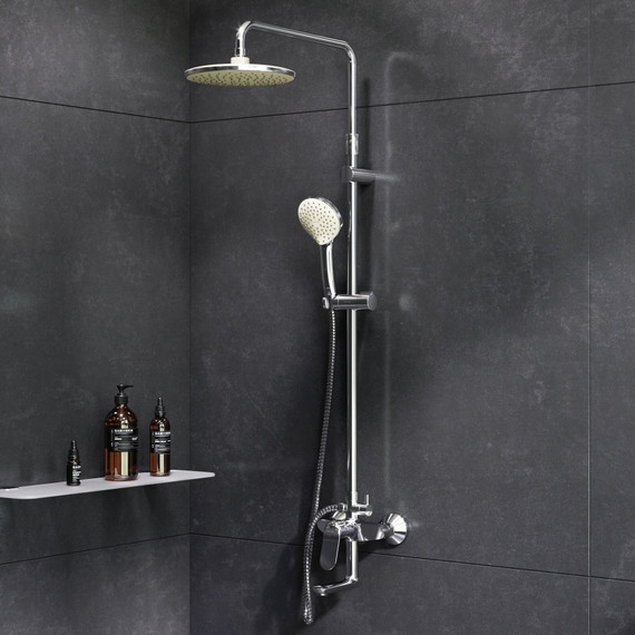 Душевая стойка Am.Pm Sunny F0785C900, Цвет производителя: хром - 2 Душевая стойка Am.Pm Sunny F0785C900, Цвет производителя: хром фото 2