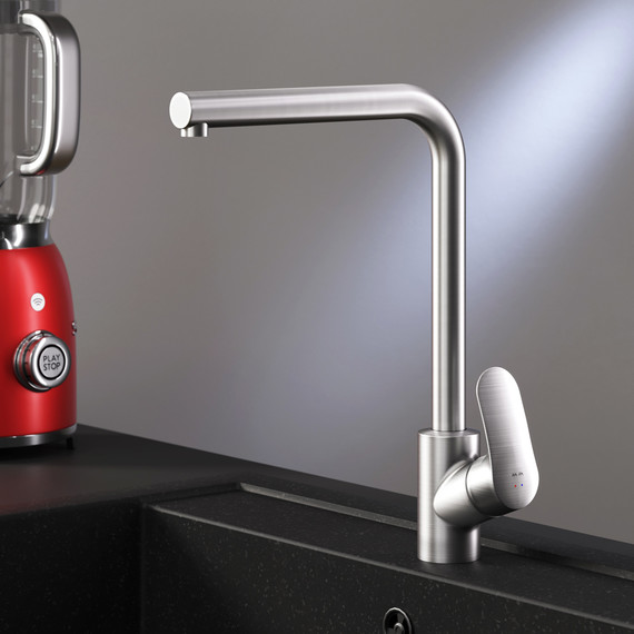 Смеситель для кухни Like F8005011, сатин, Цвет производителя: сатин - 2 Смеситель для кухни Like F8005011, сатин, Цвет производителя: сатин фото 2