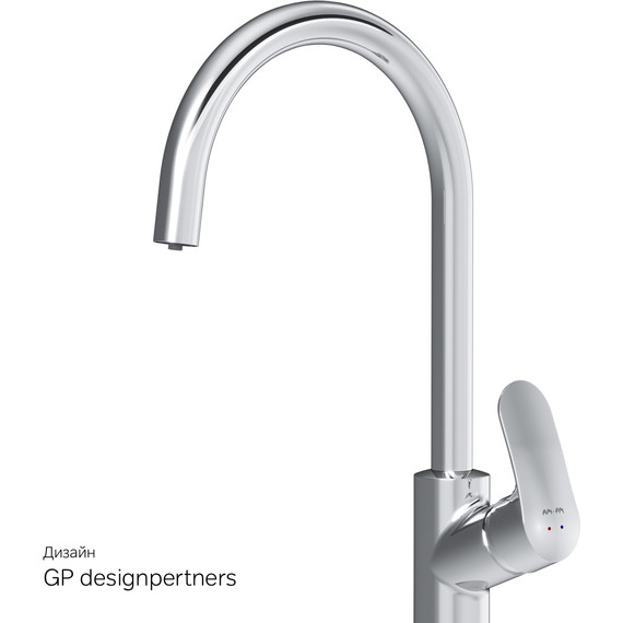 Смеситель для кухни Am.Pm Like F8007700, Цвет производителя: хром - 11 Смеситель для кухни Am.Pm Like F8007700, Цвет производителя: хром фото 11