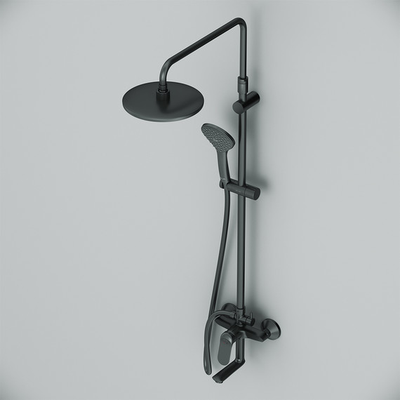 Душевая стойка Am.Pm Sunny F0785C922, черный, Цвет производителя: чёрный - 5 Душевая стойка Am.Pm Sunny F0785C922, черный, Цвет производителя: чёрный фото 5