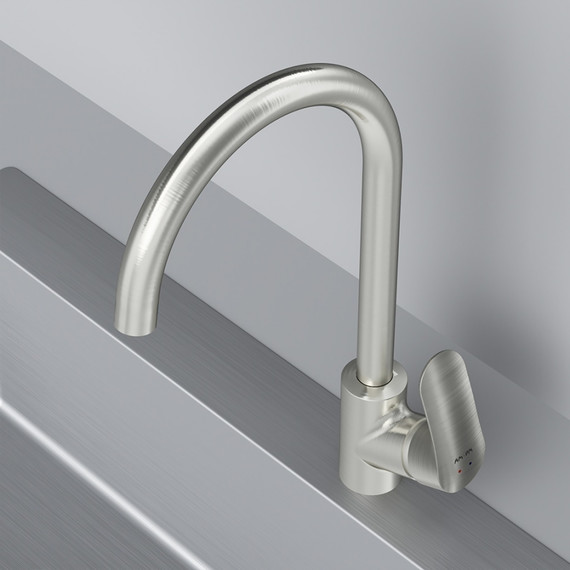 Смеситель для кухни Am.Pm Like F8007711, сатин, Цвет производителя: сатин - 5 Смеситель для кухни Am.Pm Like F8007711, сатин, Цвет производителя: сатин фото 5