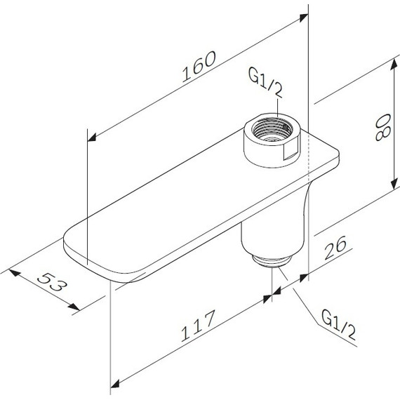 Излив для ванны Am.Pm F50A70900 - 3 Излив для ванны Am.Pm F50A70900 фото 3