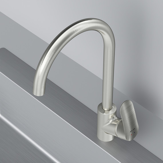 Смеситель для кухни Am.Pm Like F8007111, сатин, Цвет производителя: сатин - 5 Смеситель для кухни Am.Pm Like F8007111, сатин, Цвет производителя: сатин фото 5